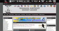 Desktop Screenshot of niagaradistricthockeyleague.com