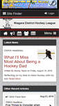 Mobile Screenshot of niagaradistricthockeyleague.com